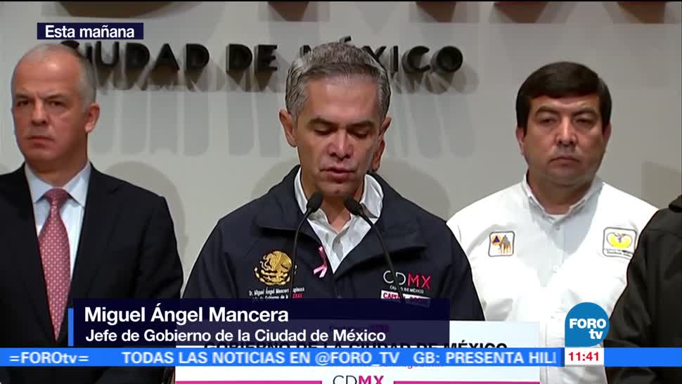 Mancera presenta informe sobre tareas de reconstrucción tras sismo en CDMX