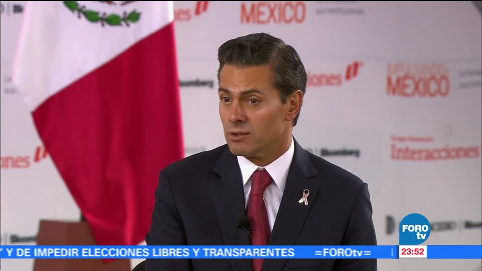 El presidente, Enrique Peña Nieto habla de corrupción