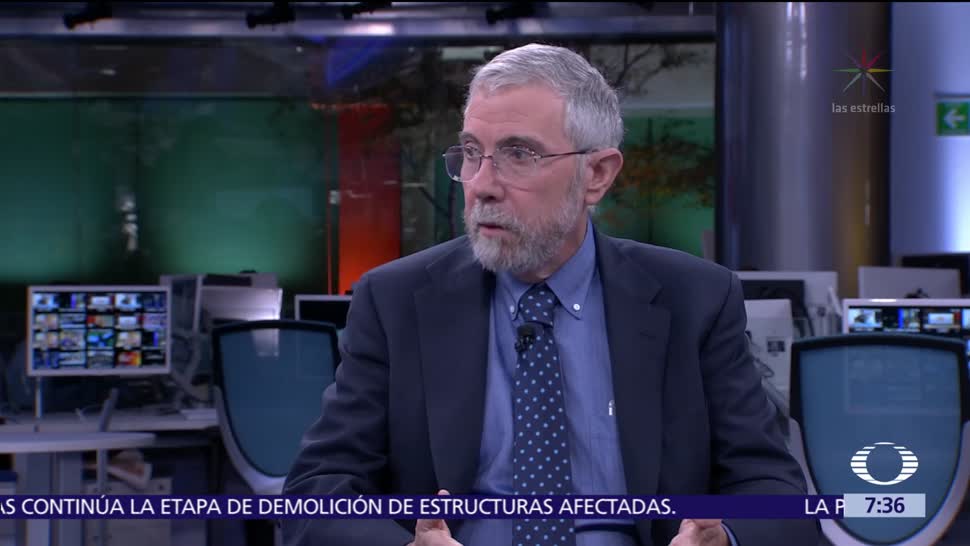 Paul Krugman, premio Nobel de Economía 2008, en el estudio de Despierta