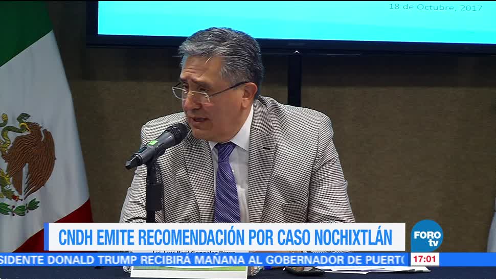 CNDH emite recomendación por caso Nochixtlán