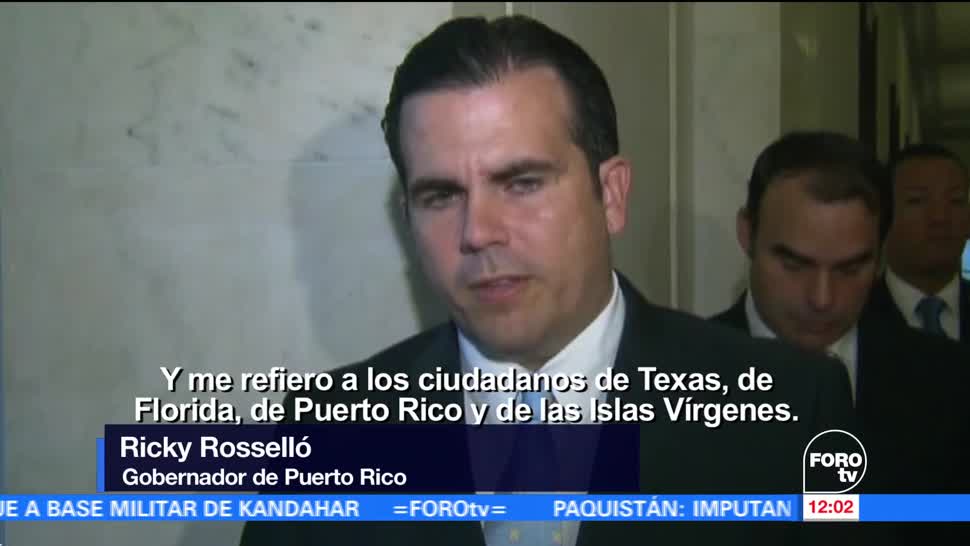Gobernador de Puerto Rico solicita trato igualitario tras desastres naturales