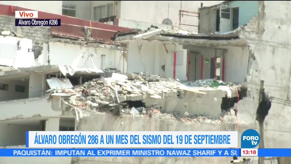 Levantan puño en memoria de víctimas del sismo en Álvaro Obregón 286