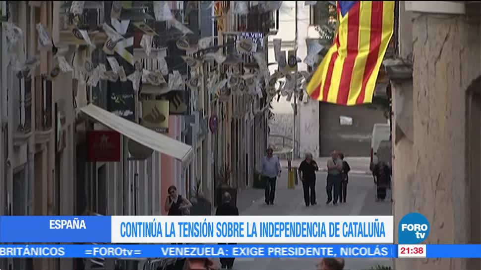 Continúa la tensión sobre la independencia de Cataluña