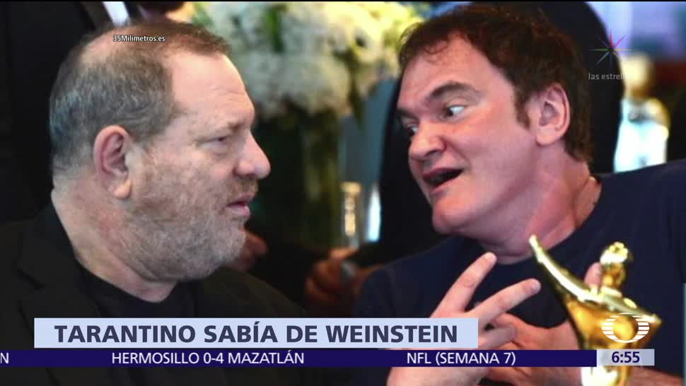 Quentin Tarantino admite que sabía de los abusos que cometía Harvey Weinstein