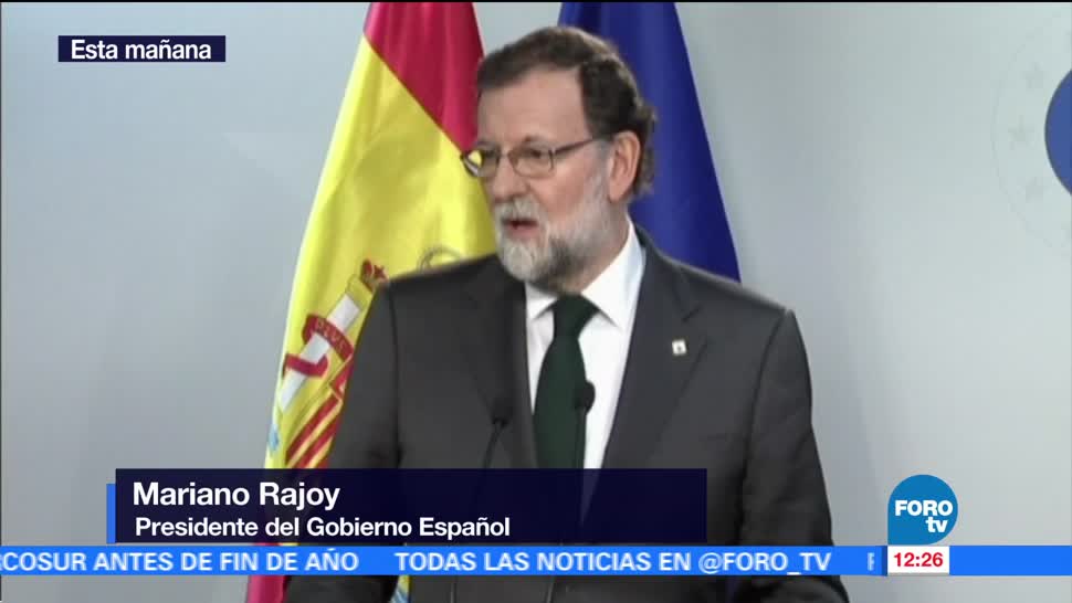 Rajoy afirma que medidas ante Cataluña serán acordadas con otros partidos