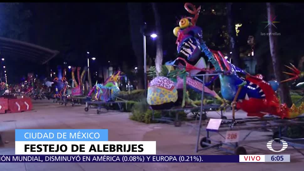 Exponen alebrijes monumentales en Paseo de la Reforma, CDMX