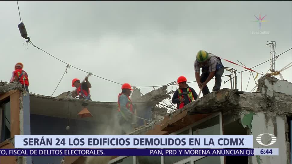 Mancera confirma que 24 edificios serán demolidos en CDMX tras sismo