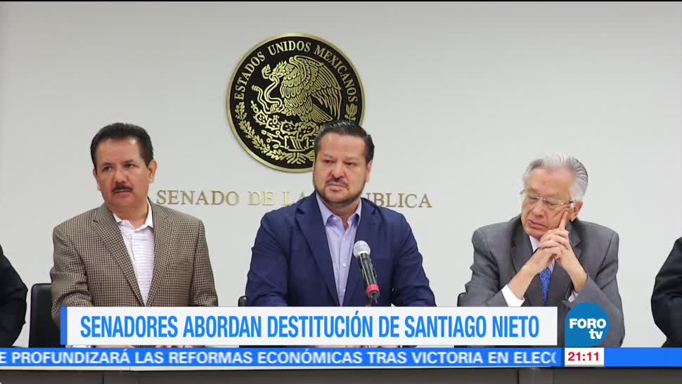 Senadores abordan destitución de Santiago Nieto
