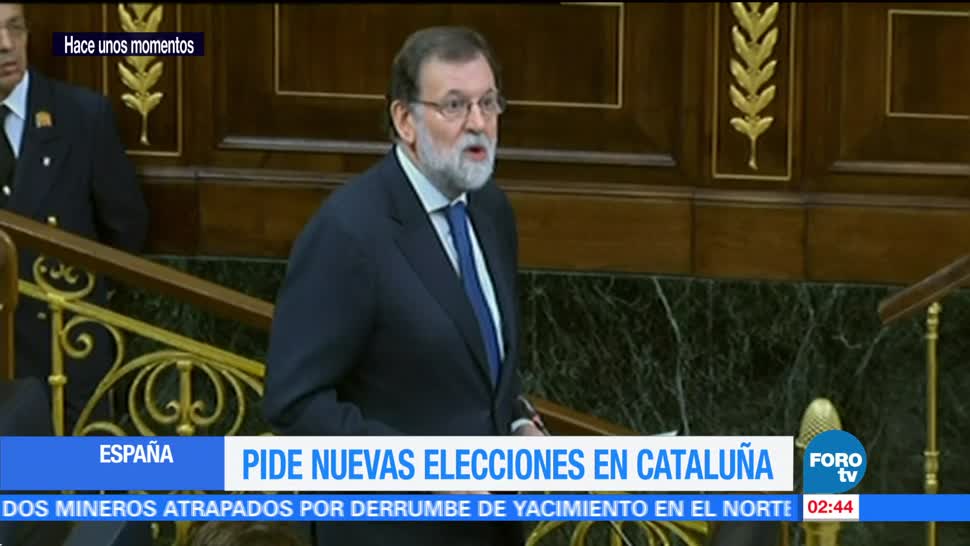 Rajoy comparece en el Congreso de España por crisis en Cataluña