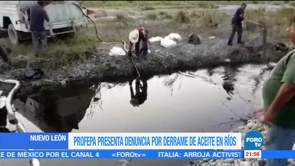 Profepa presenta denuncia por derrame de aceite en ríos de NL