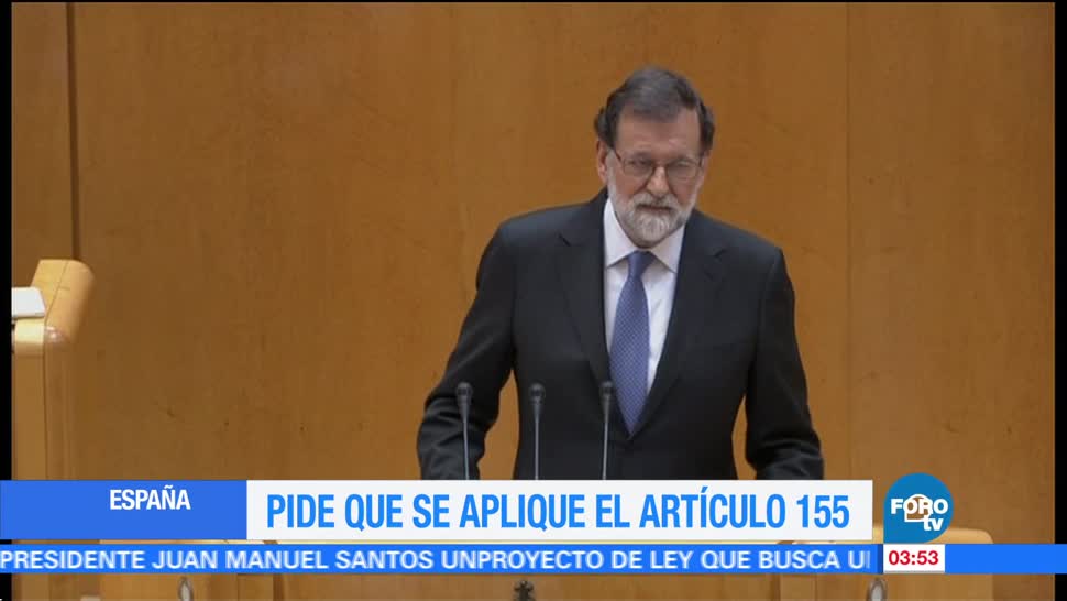 Mariano Rajoy pide que se Mariano Rajoy pide que se aplique el artículo 155aplique el artículo 155