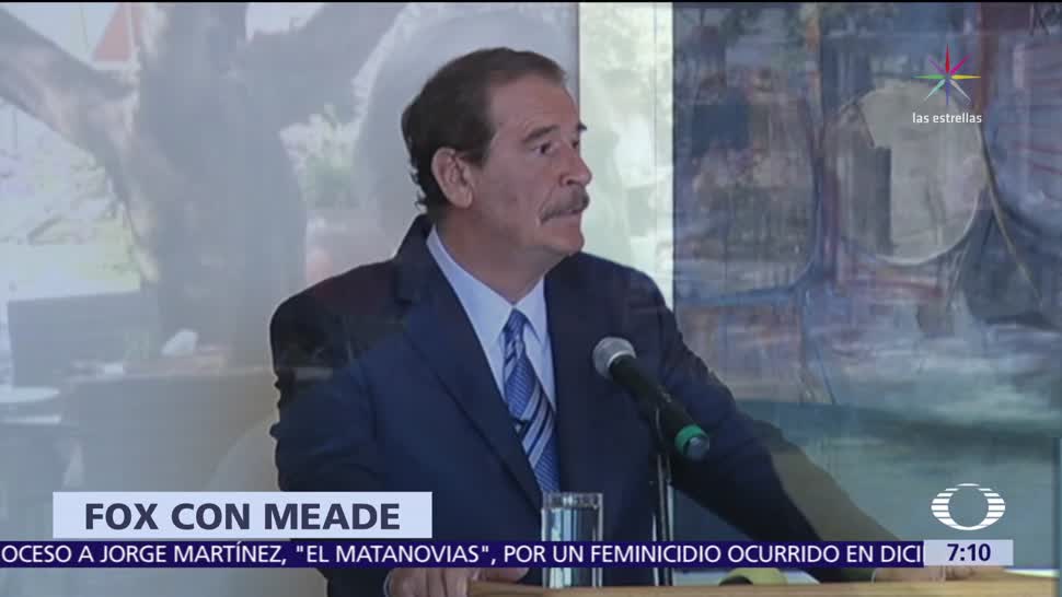 Vicente Fox define a quién apoyará para 2018