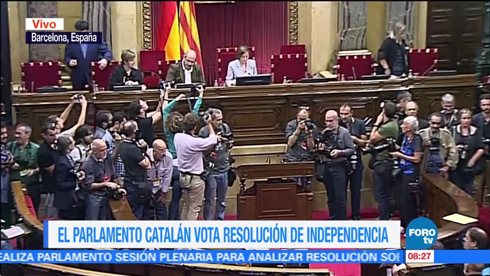 Aprueban resolución de independencia de Cataluña