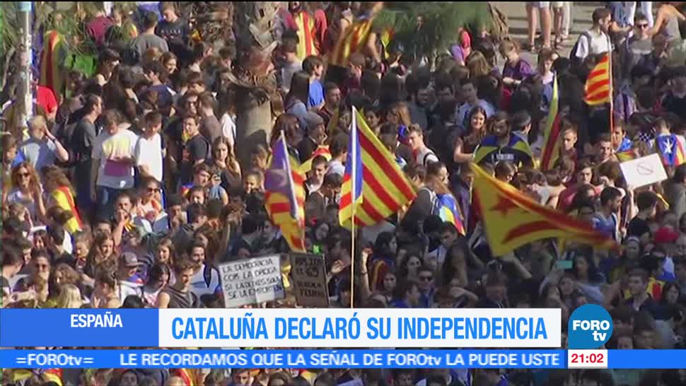 Cataluña declara su independencia de España