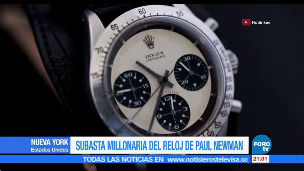 Subastan en NY el Rolex Daytona de Paul Newman