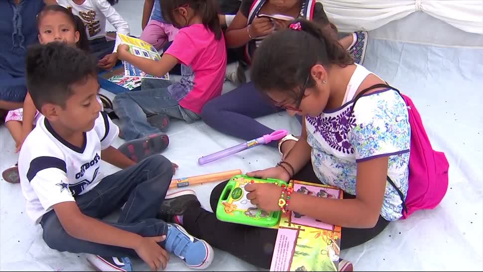 Albergues de Oaxaca instalan actividades escolares para menores