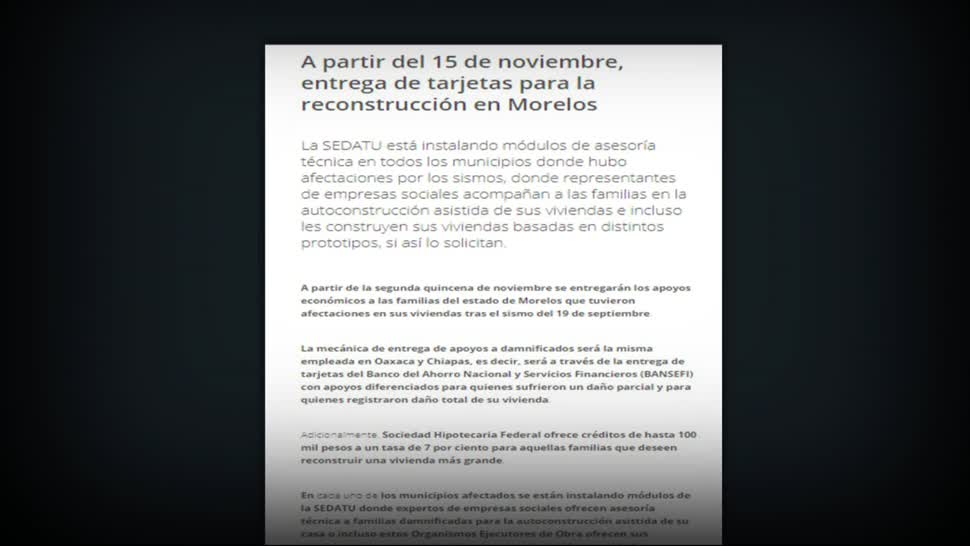 Inicia la entrega de tarjetas para la reconstrucción en Juchitán