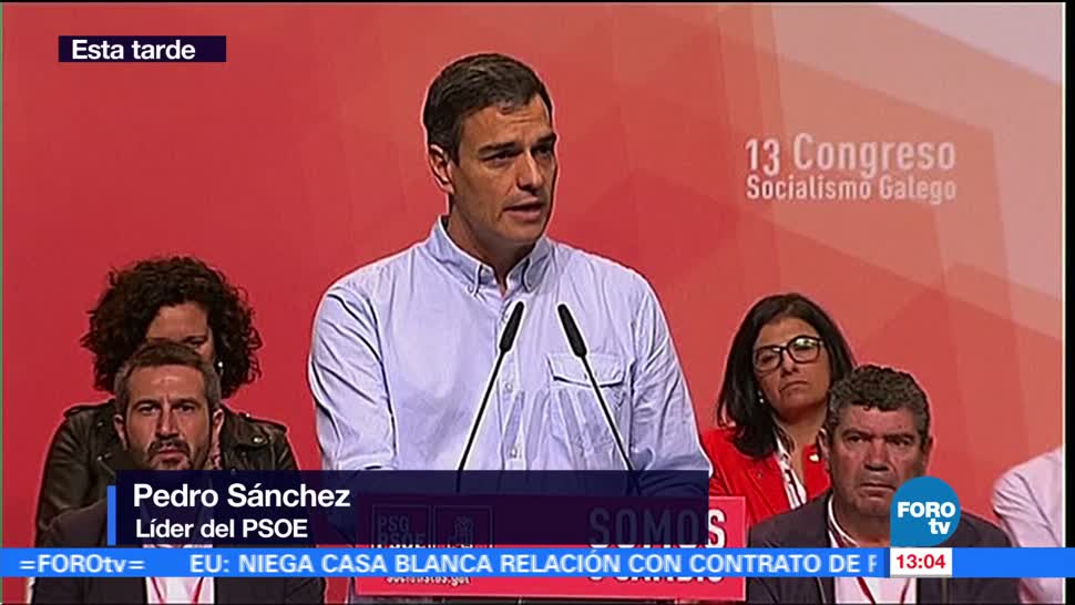 Líder del PSOE pide hacer análisis para lograr reconciliación en España