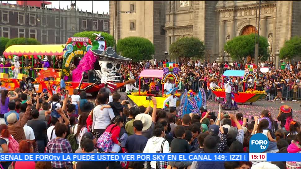 Presencian más de un millón Desfile del Día de Muertos en CDMX