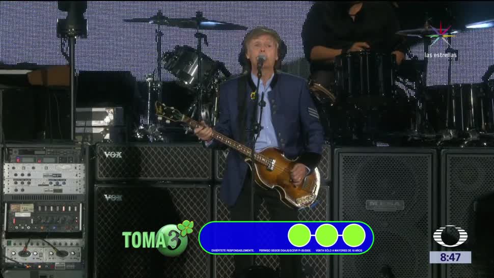 Paul McCartney se presenta por quinta vez en México