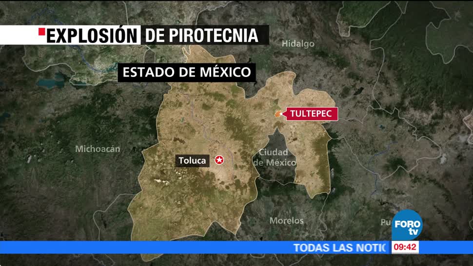Se registra explosión de pirotecnia en Tultepec, Estado de México