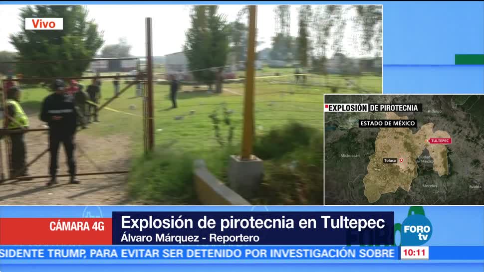 Un muerto por explosión de pirotecnia en Tultepec, Edomex
