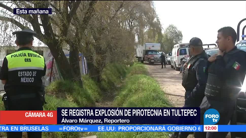 Acordonan polvorín de Tultepec donde una persona murió por explosión de pirotecnia