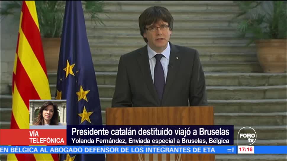 Puigdemont busca apoyo en Bruselas tras anuncio de independencia