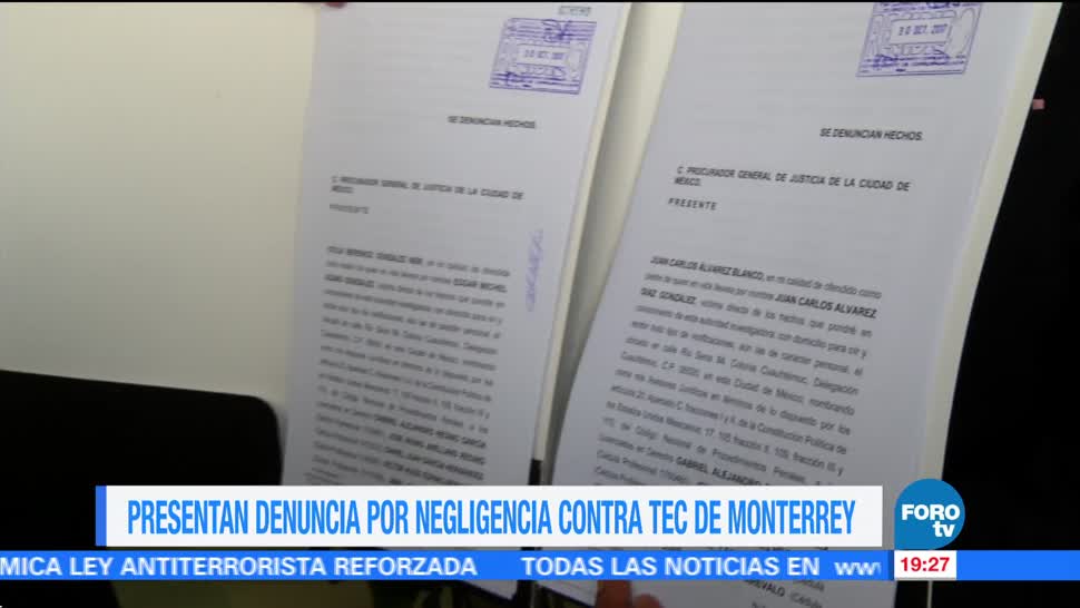 Presentan denuncia en contra del Tec de Monterrey