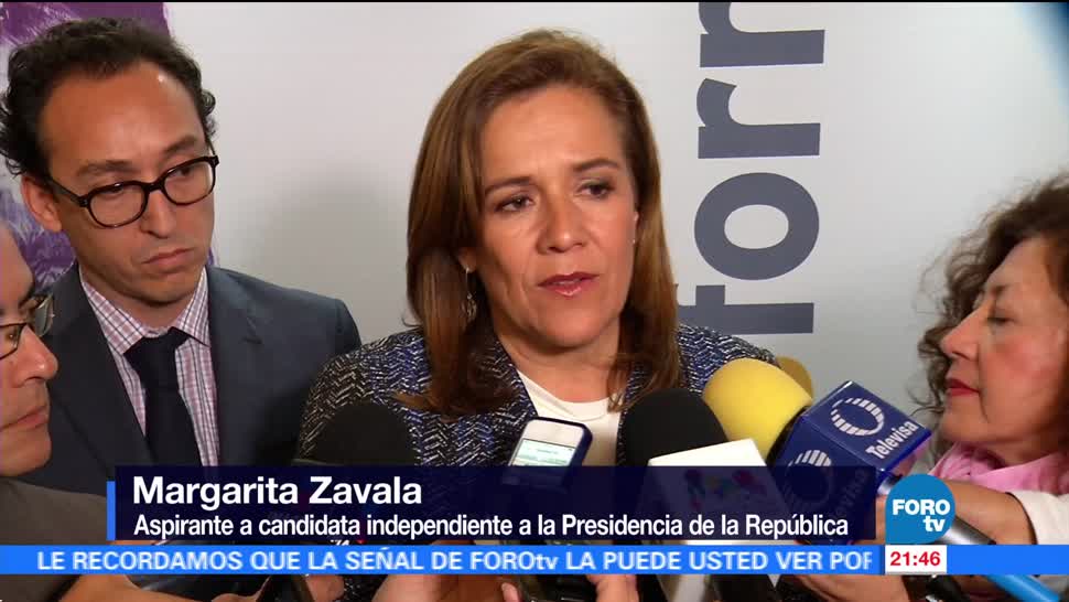 Margarita Zavala pide INE resolver problema en sistema de recolección de firmas