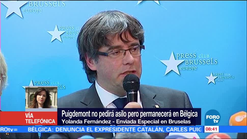 Puigdemont permanecerá en Bélgica; no pedirá asilo
