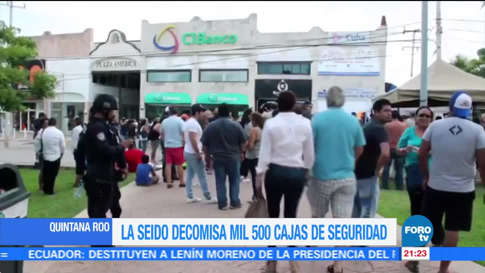 SEIDO decomisa mil 500 cajas de seguridad en Quintana Roo