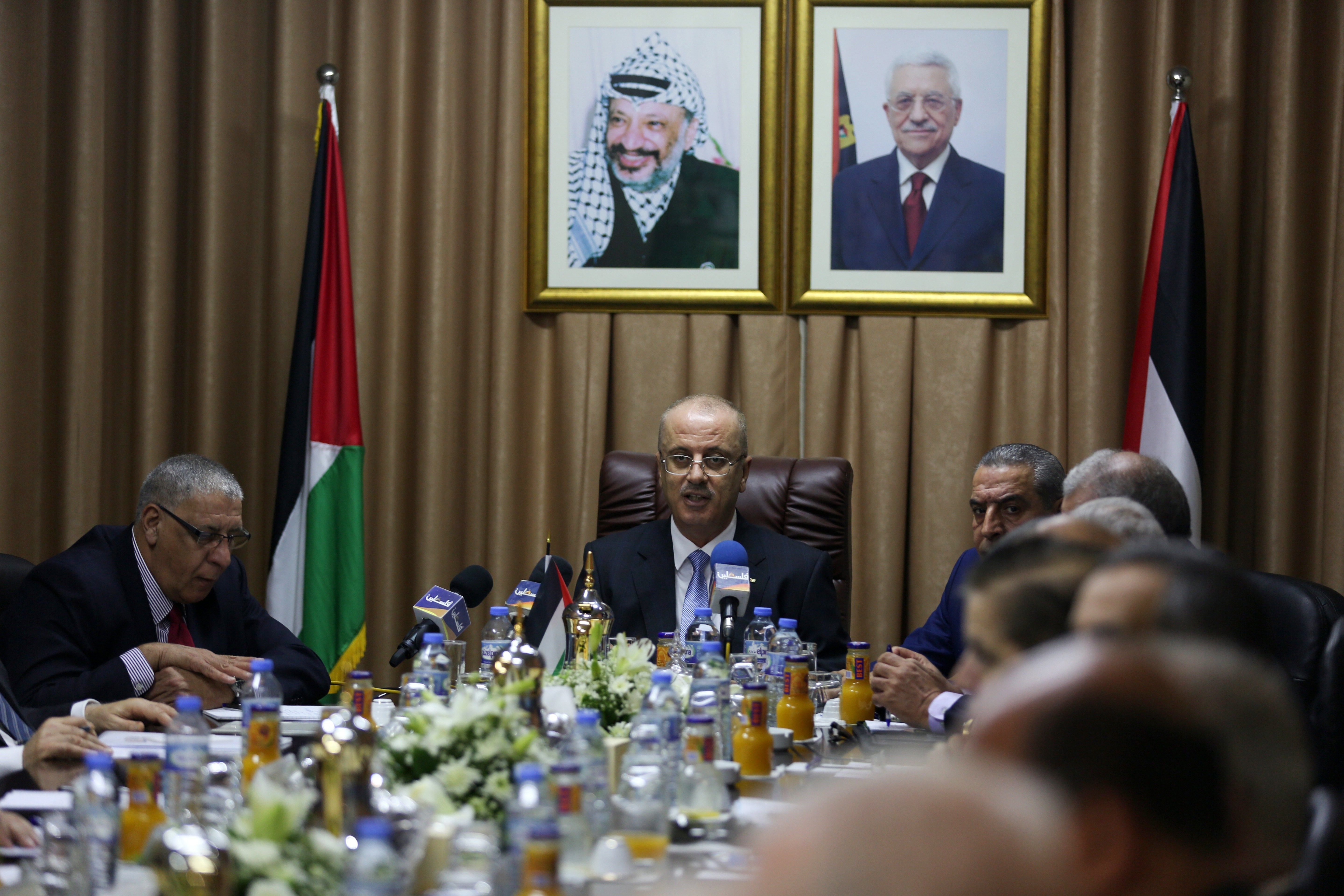 gobierno palestino se reune gaza 2014