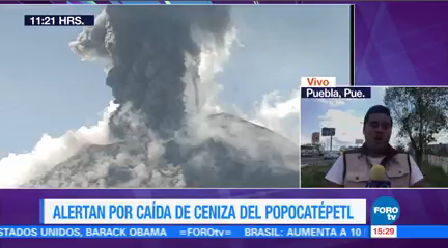 Alerta Caída Ceniza Volcán Popocatépetl Autoridades Protección Civil Puebla