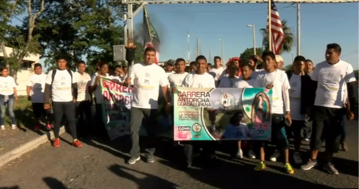 antorcha guadalupana llega a ciudad madero tamaulipas