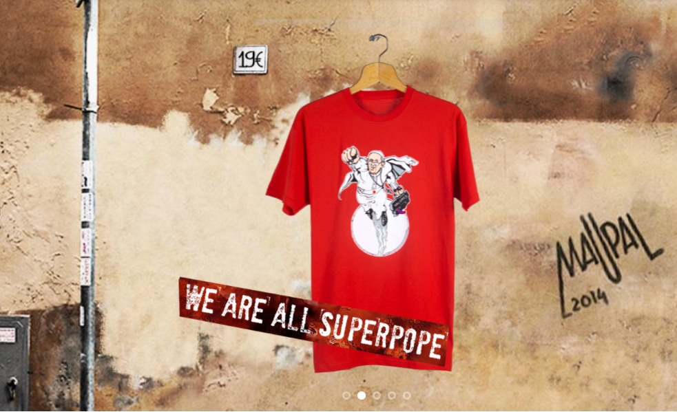 Camiseta con la imagen del 'Superpapa' a la venta