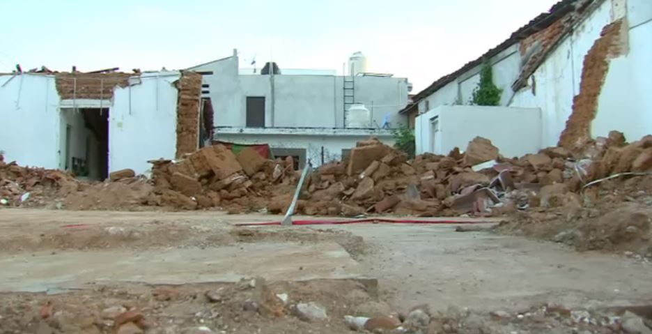 Casas afectadas por sismo 7 de septiembre en Chiapas