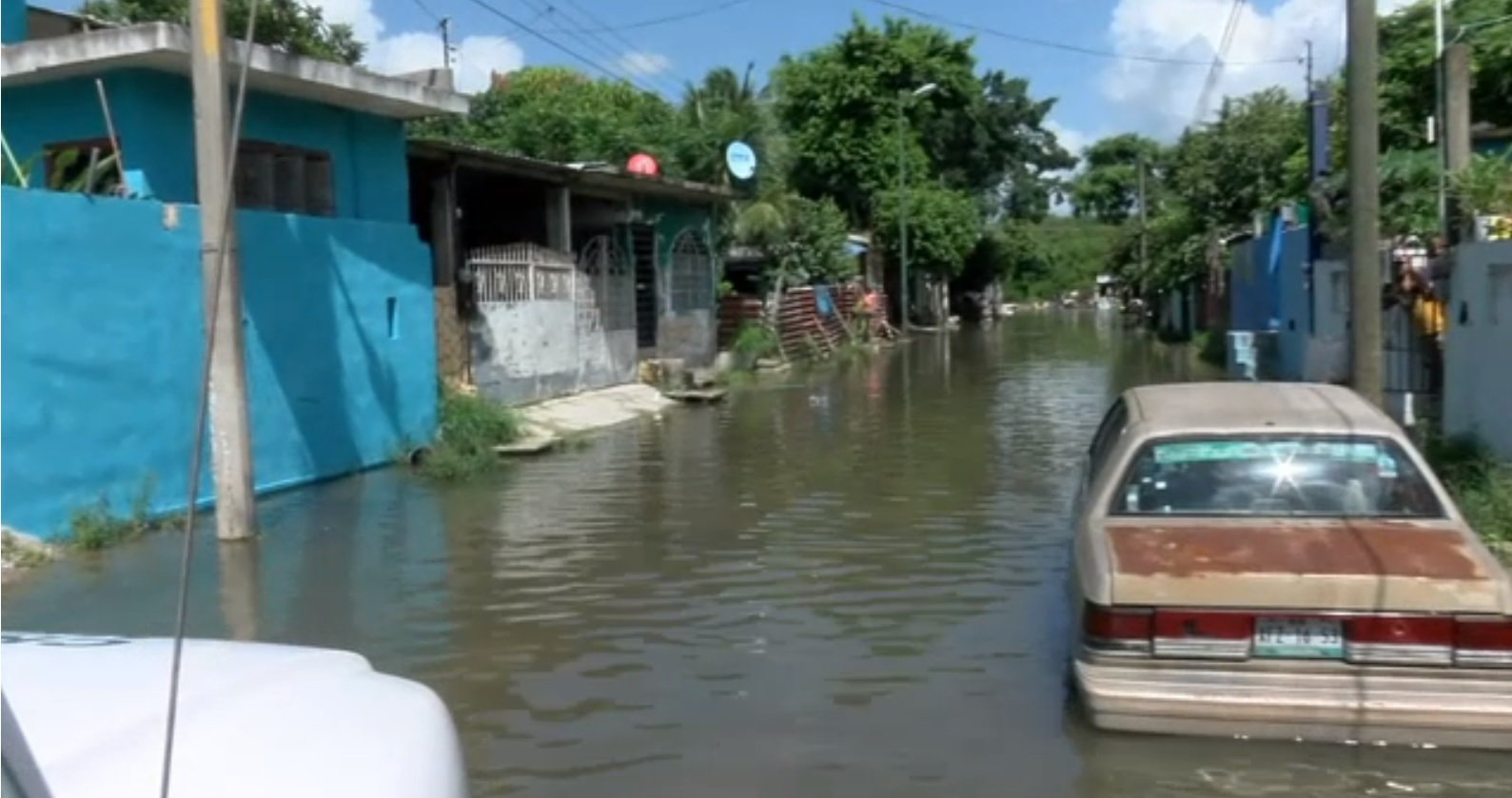 cuatro colonias estan afectadas con inundaciones en tampico