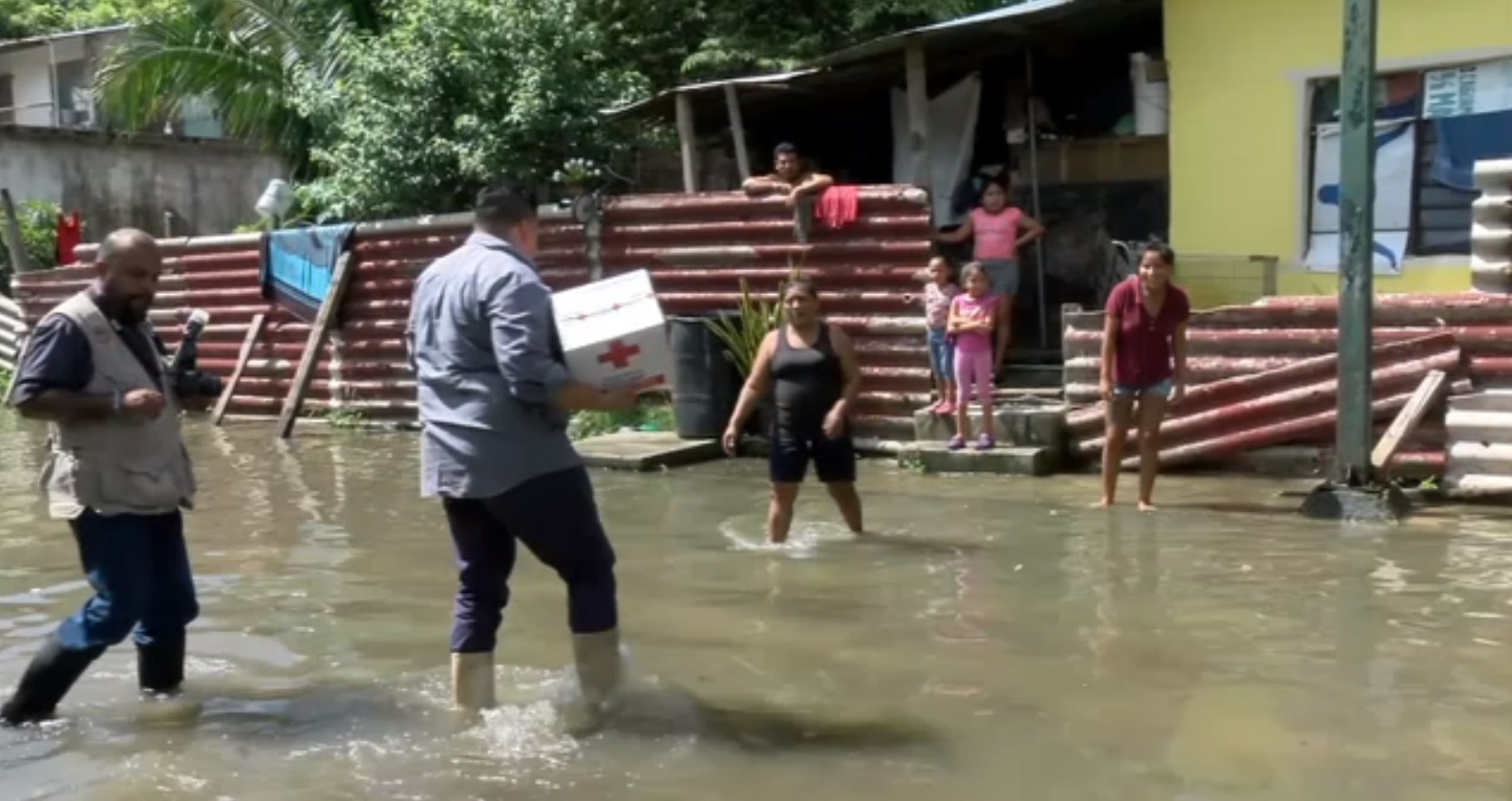 cuatro colonias estan afectadas con inundaciones en tampico