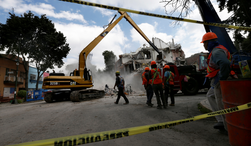 Demolición en Concepción Béistegui 1503 tras sismo del 19S en la CDMX
