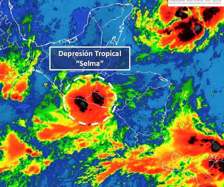 Depresión tropical ‘Selma’ toca tierra al sureste de El Salvador