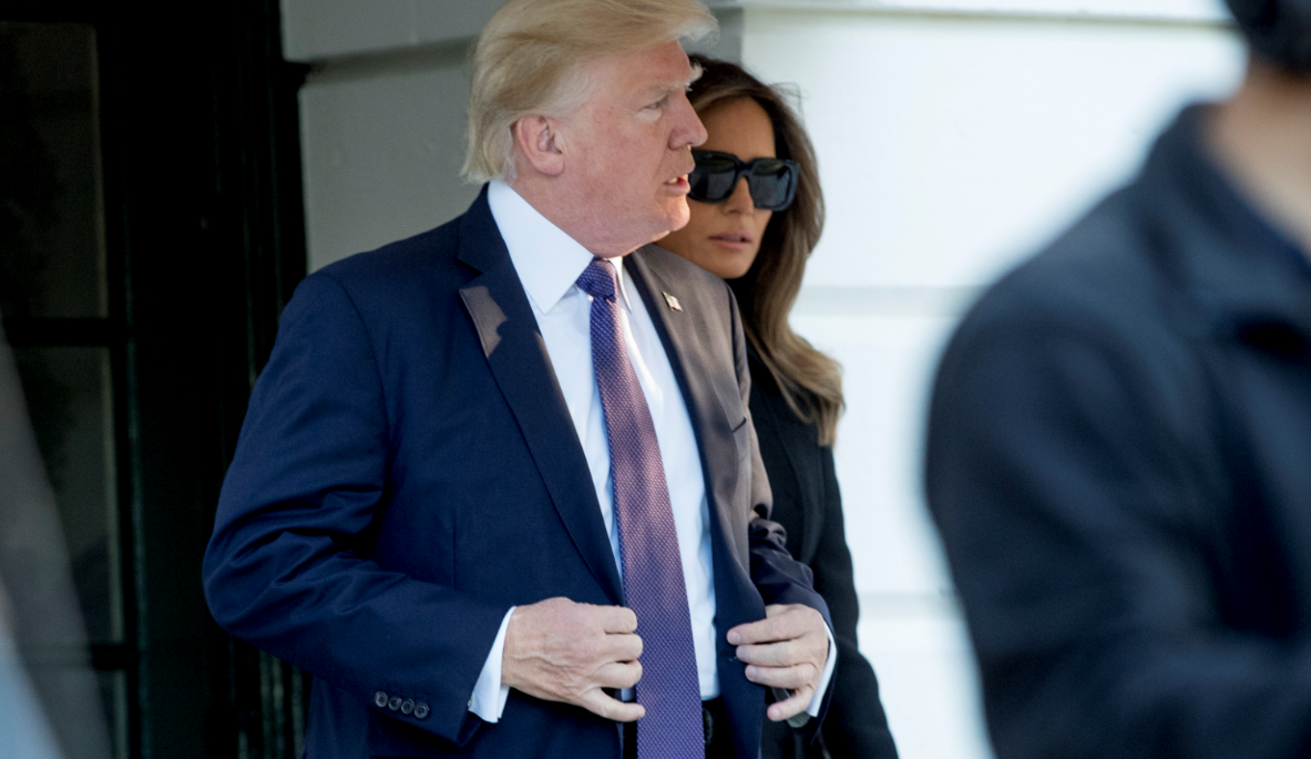 Donald y Melania Trump viajan a Las Vegas