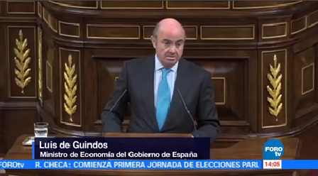 Futuro Económico Cataluña Borrascoso Luis Guindos Ministro Economía Español