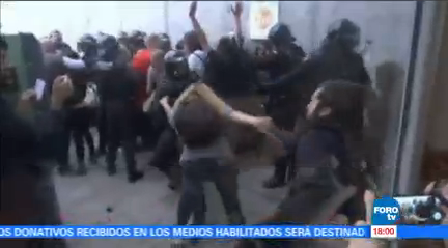 Enfrentamiento Referéndum Cataluña 800 Heridos Independentista