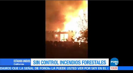Evacuan 400 Casas Incendios Forestales California