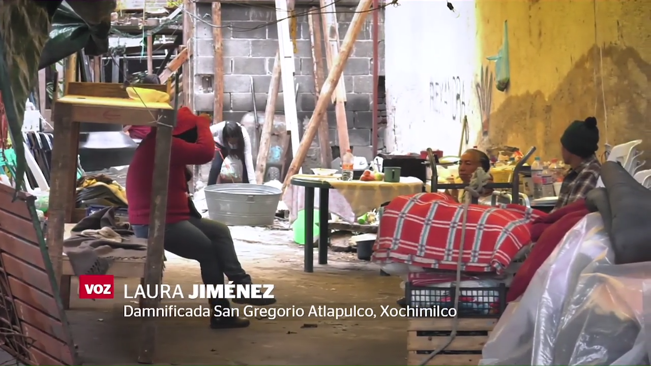 Habitantes de Xochimilco ya quieren iniciar la reconstrucción