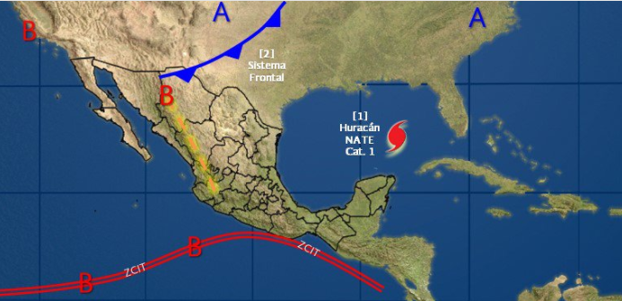 Sistema frontal se extenderá sobre norte de México: SMN