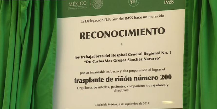imss trasplante riñon 200 hospital regional