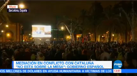 Mediación Conflicto Cataluña Está Sobre Mesa Gobierno Español