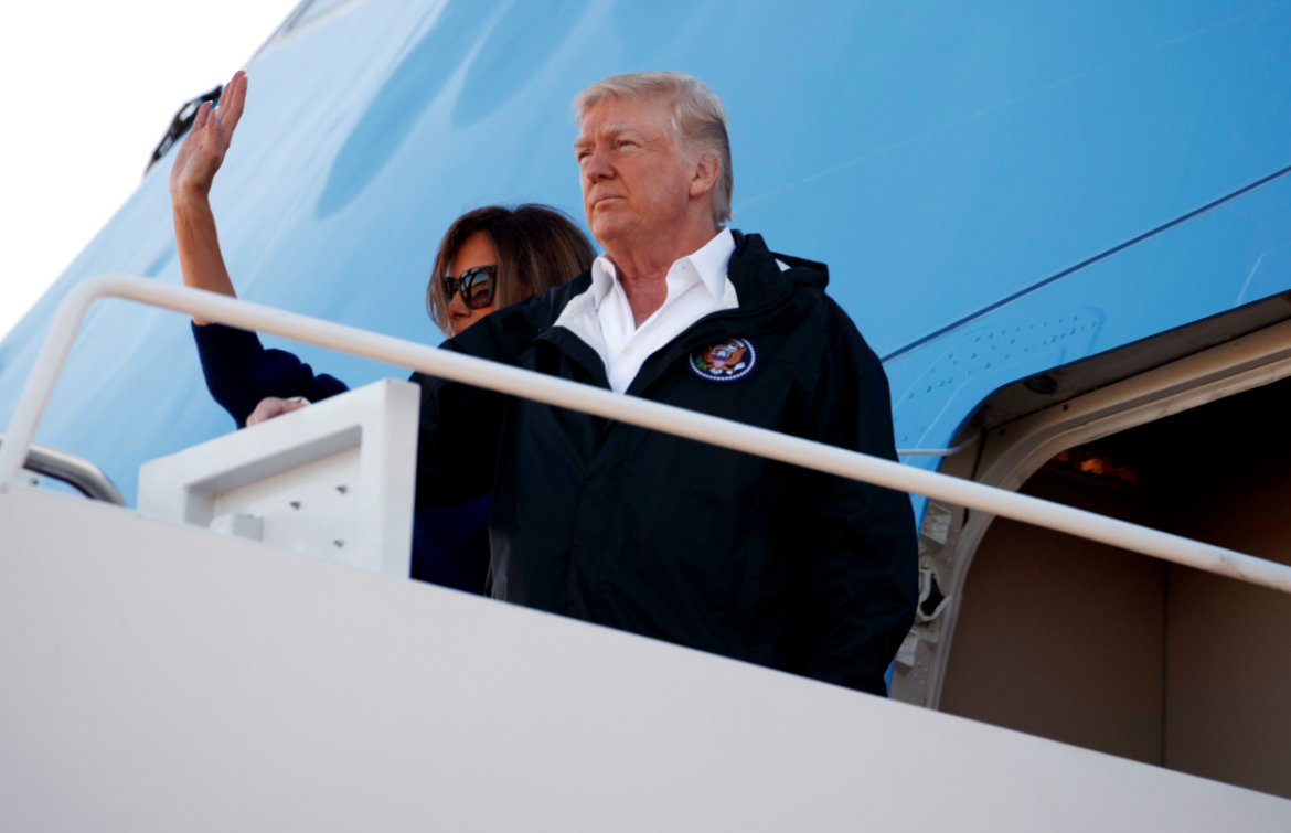 Melania y Donald Trump viajan a Puerto Rico